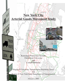 New York City Arterial Goods Movement Study