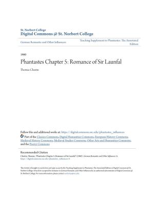Phantastes Chapter 5: Romance of Sir Launfal Thomas Chestre