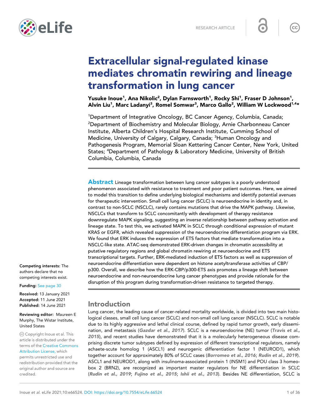 Extracellular Signal-Regulated Kinase Mediates Chromatin Rewiring And