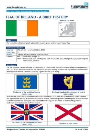 FLAG of IRELAND - a BRIEF HISTORY Where in the World