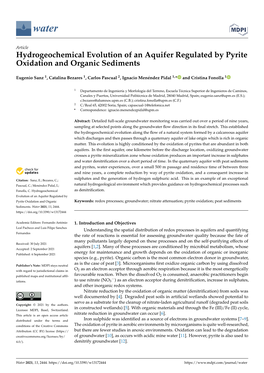 Hydrogeochemical Evolution of an Aquifer Regulated by Pyrite Oxidation and Organic Sediments