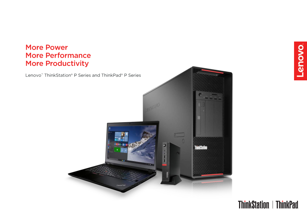 Lenovo Workstation P Series Brochure