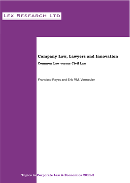 Company Law Lawyers Innovation FINAL