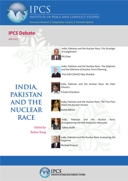 India, Pakistan and the Nuclear Race: the Strategic Entanglement PR Chari
