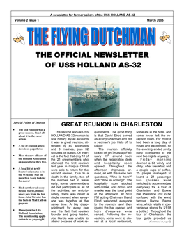 The Flying Dutchman Newsletter