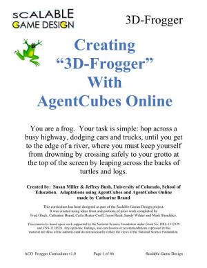 Creating “3D-Frogger” with Agentcubes Online
