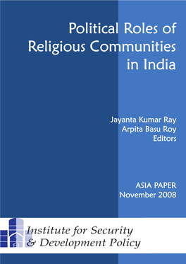 Political Roles of Religious Communities in India