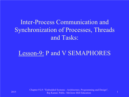 Lesson-9: P and V SEMAPHORES