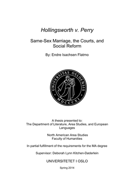 Hollingsworth V. Perry