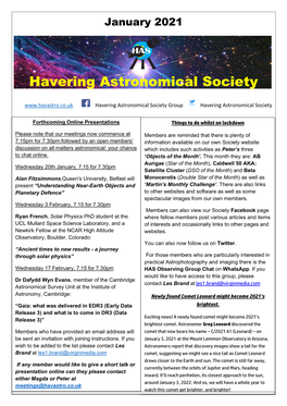 Havering Astronomical Society