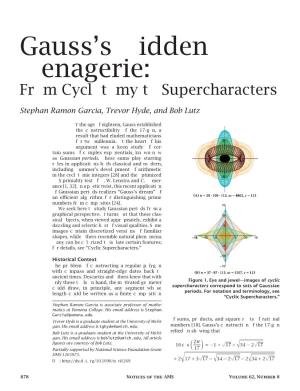 Gauss's Hidden Menagerie: From