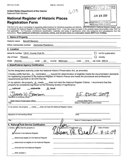 National Register of Historic Places Registration Form NAT