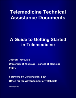 Telemedicine Technical Assistance Documents