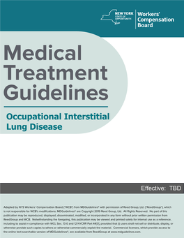 Occupational Interstitial Lung Disease