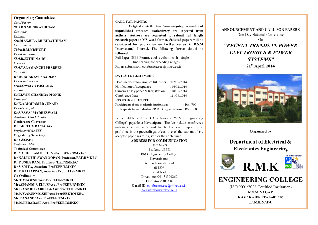 Rmk Engineering College