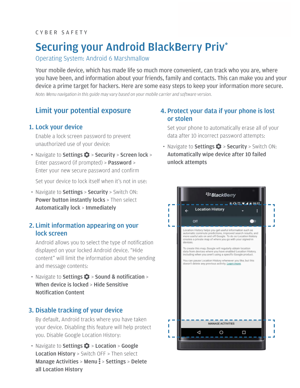 Securing Your Android Blackberry Priv*