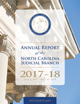 2017-18 N.C. Judicial Branch Annual Report