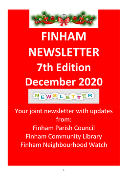 FINHAM NEWSLETTER 7Th Edition December 2020