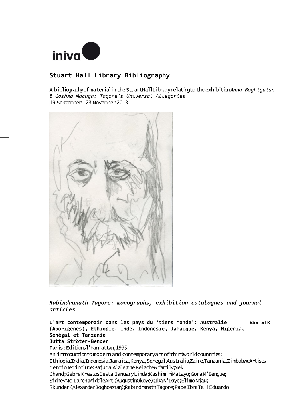 Stuart Hall Library Bibliography s1