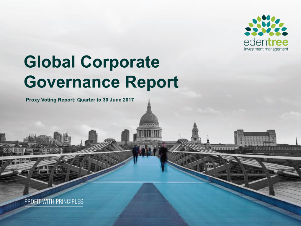Global Corporate Governance Report