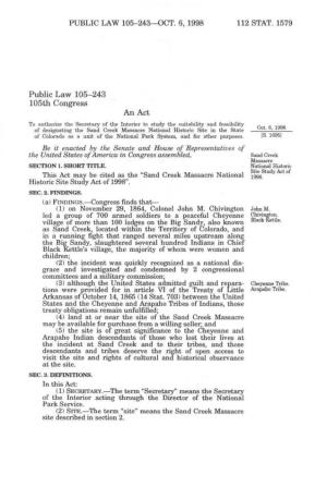Public Law 105-243 105Th Congress An