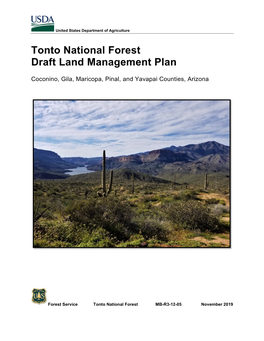 Tonto National Forest Draft Land Management Plan