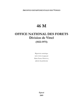 Office National Des Forêts, Division De Vittel 1822-1975.Pdf