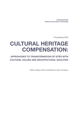Cultural Heritage Compensation