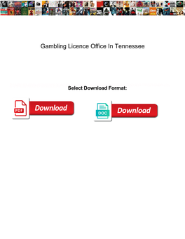 Gambling Licence Office in Tennessee