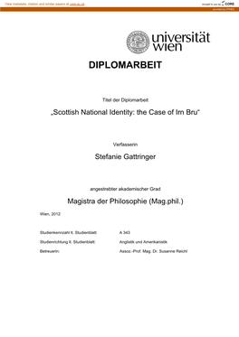 Diplomarbeit