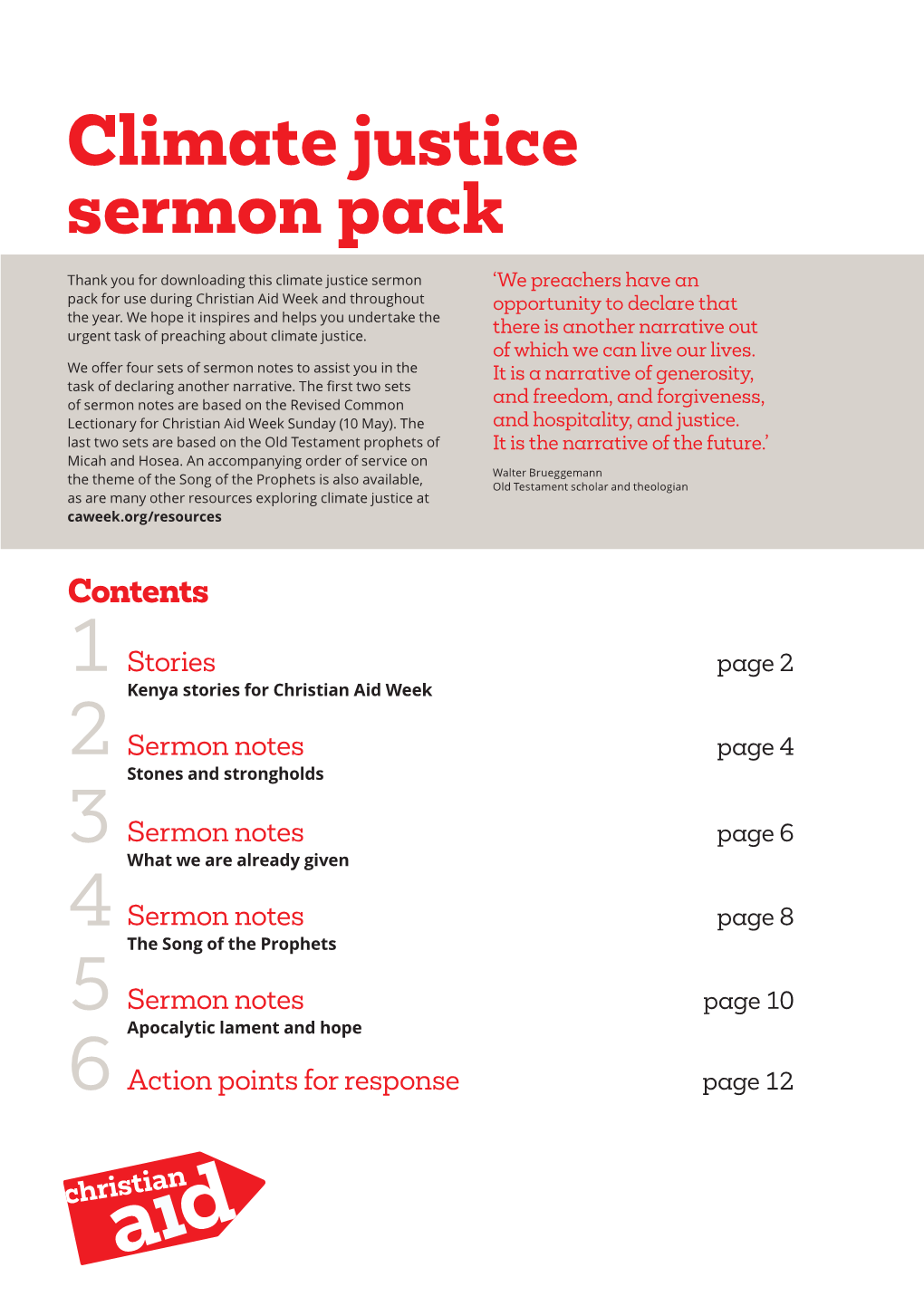 Climate Justice Sermon Pack