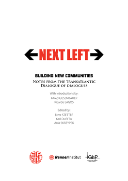 Building New Communities Notes from the Transatlantic Dialogue of Dialogues