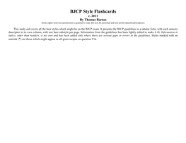 BJCP Style Flashcards C