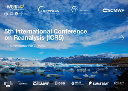 5Th International Conference on Reanalysis (ICR5)