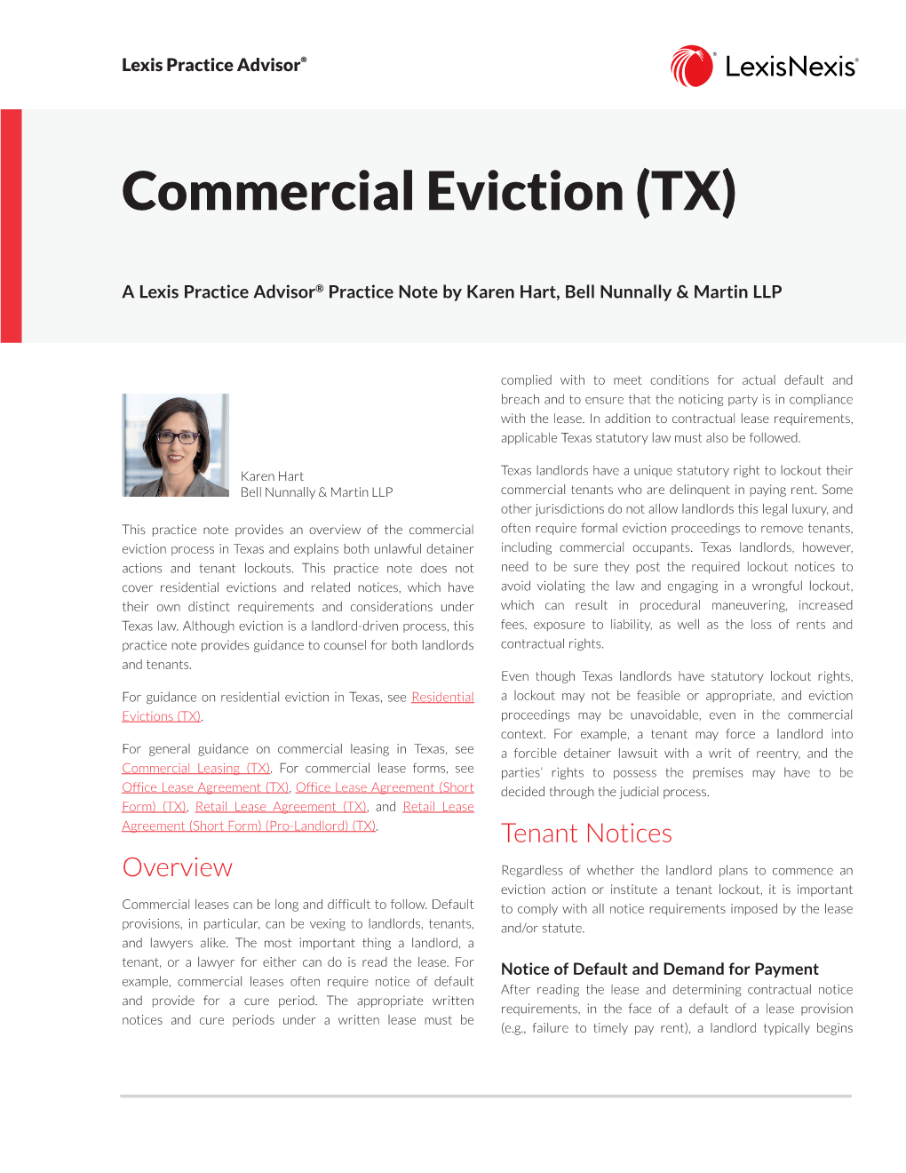 Commercial Eviction (TX)