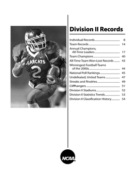 NCAA Division II Football Records