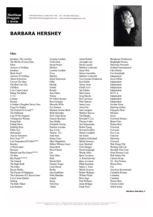 Barbara Hershey