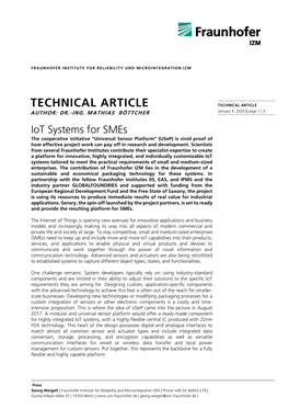Technical Article Technical Article Author: Dr.-Ing