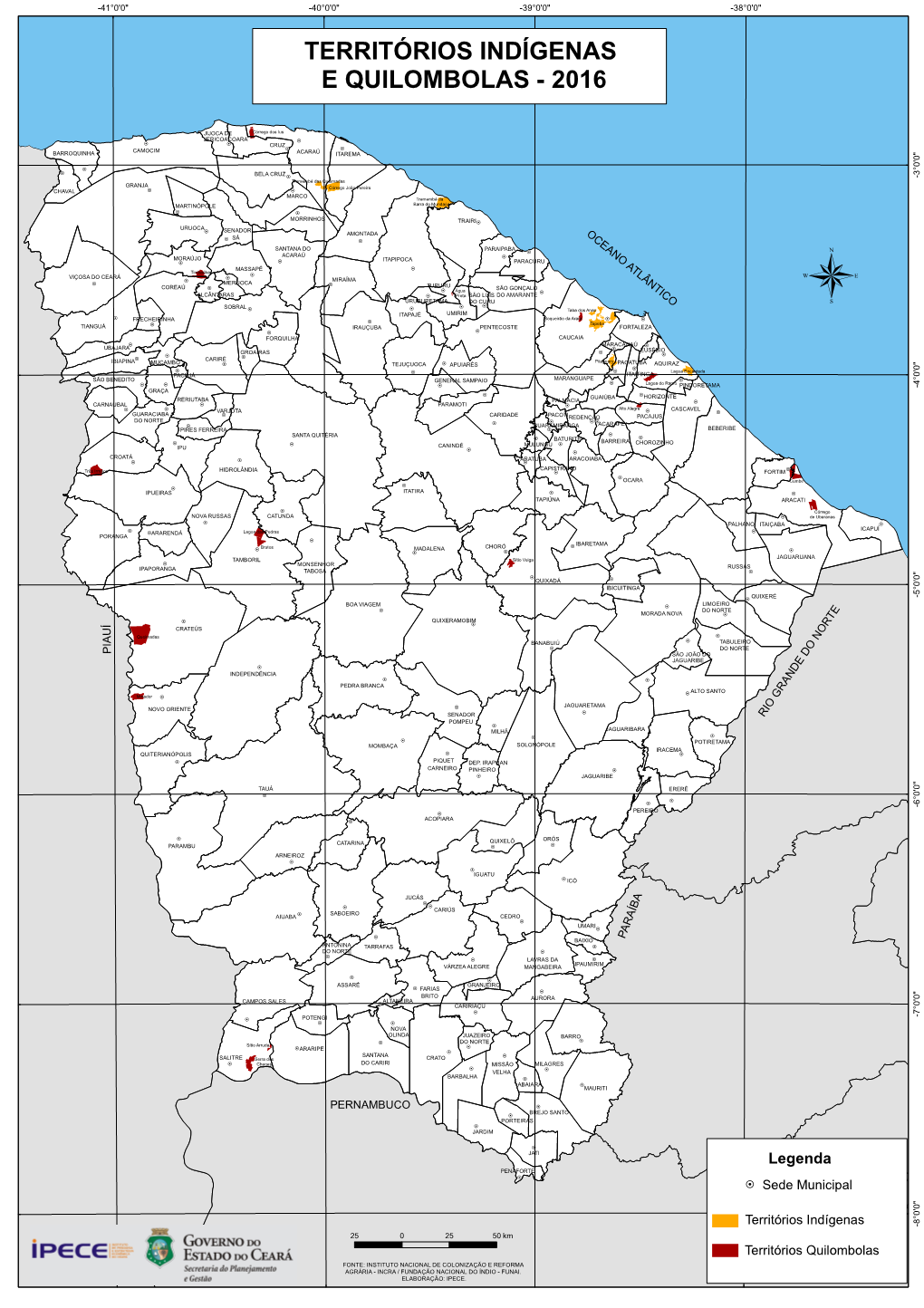 Territórios Indígenas E Quilombolas - 2016