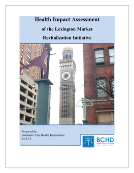 Downtown-Westside Baltimore HIA Report