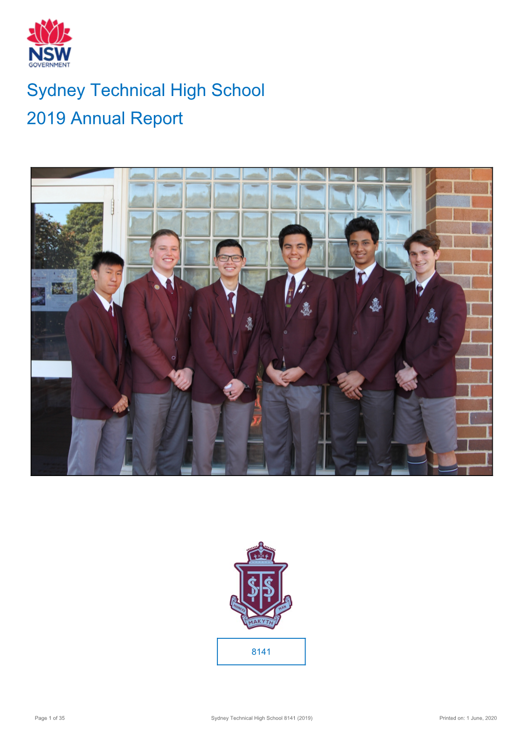 Sydney Technical High School 2019 Annual Report