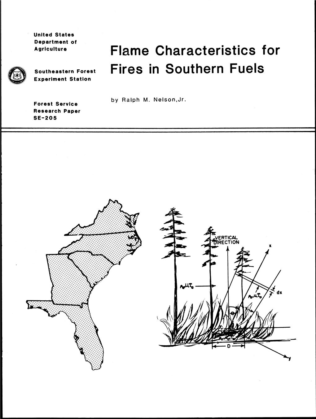 Flame Characteristics for Fires in Southern Fuels