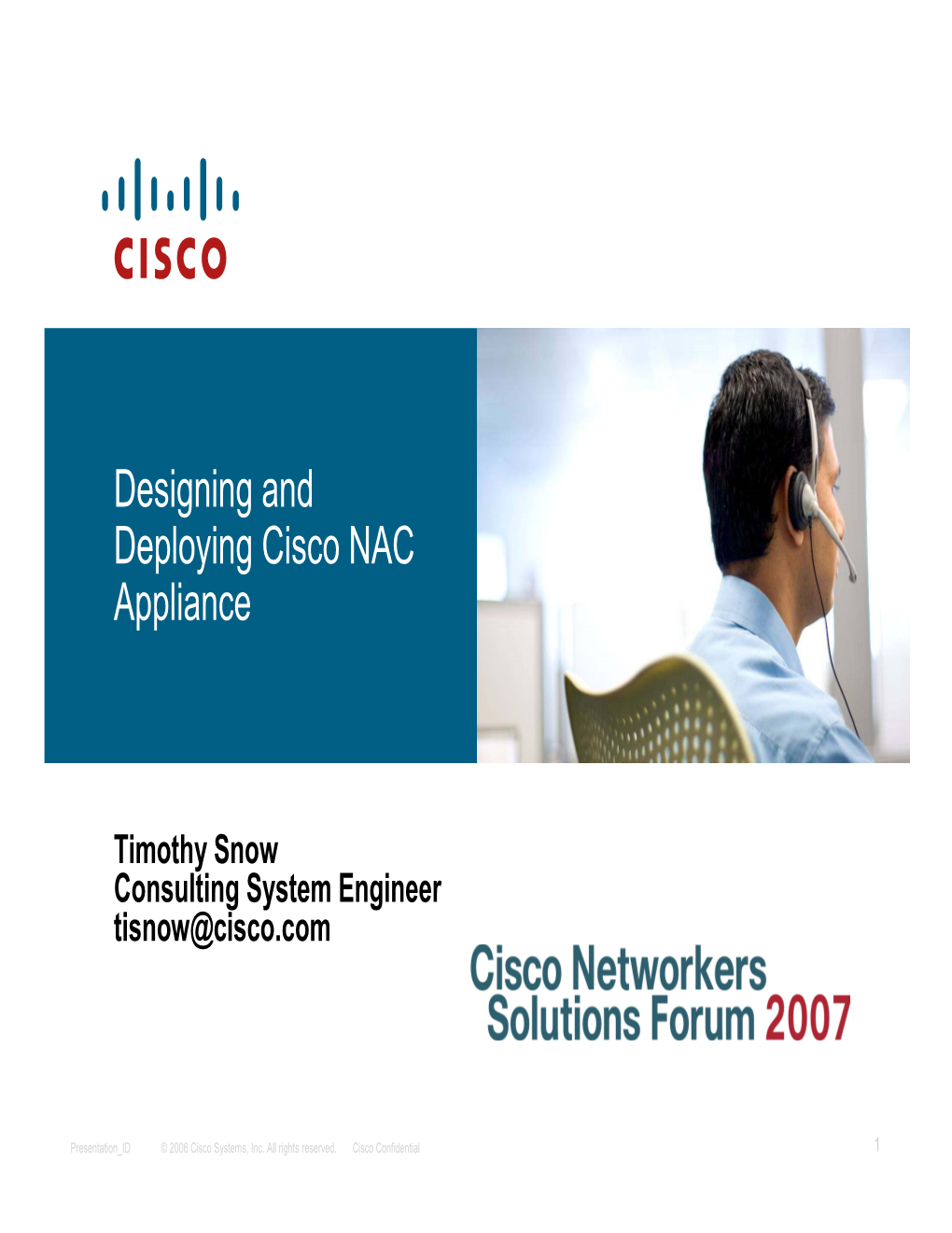Designing and Deploying Cisco NAC Appliance