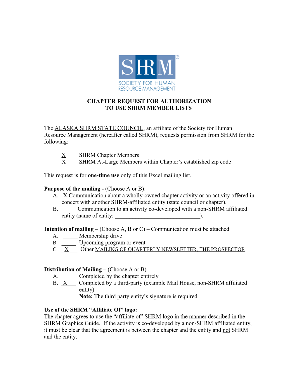 Chapter Request for Authorization s1