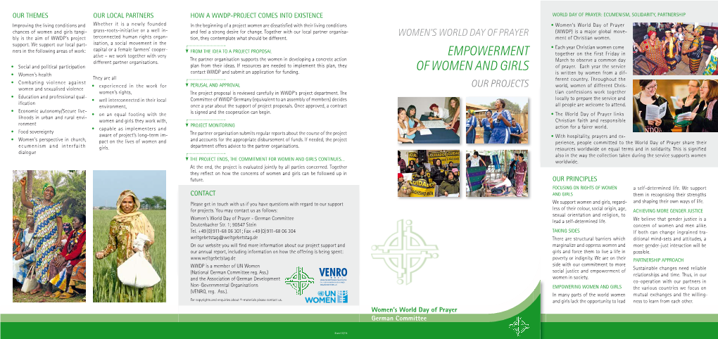 “EMPOWERMENT of WOMEN and GIRLS” (Pdf)