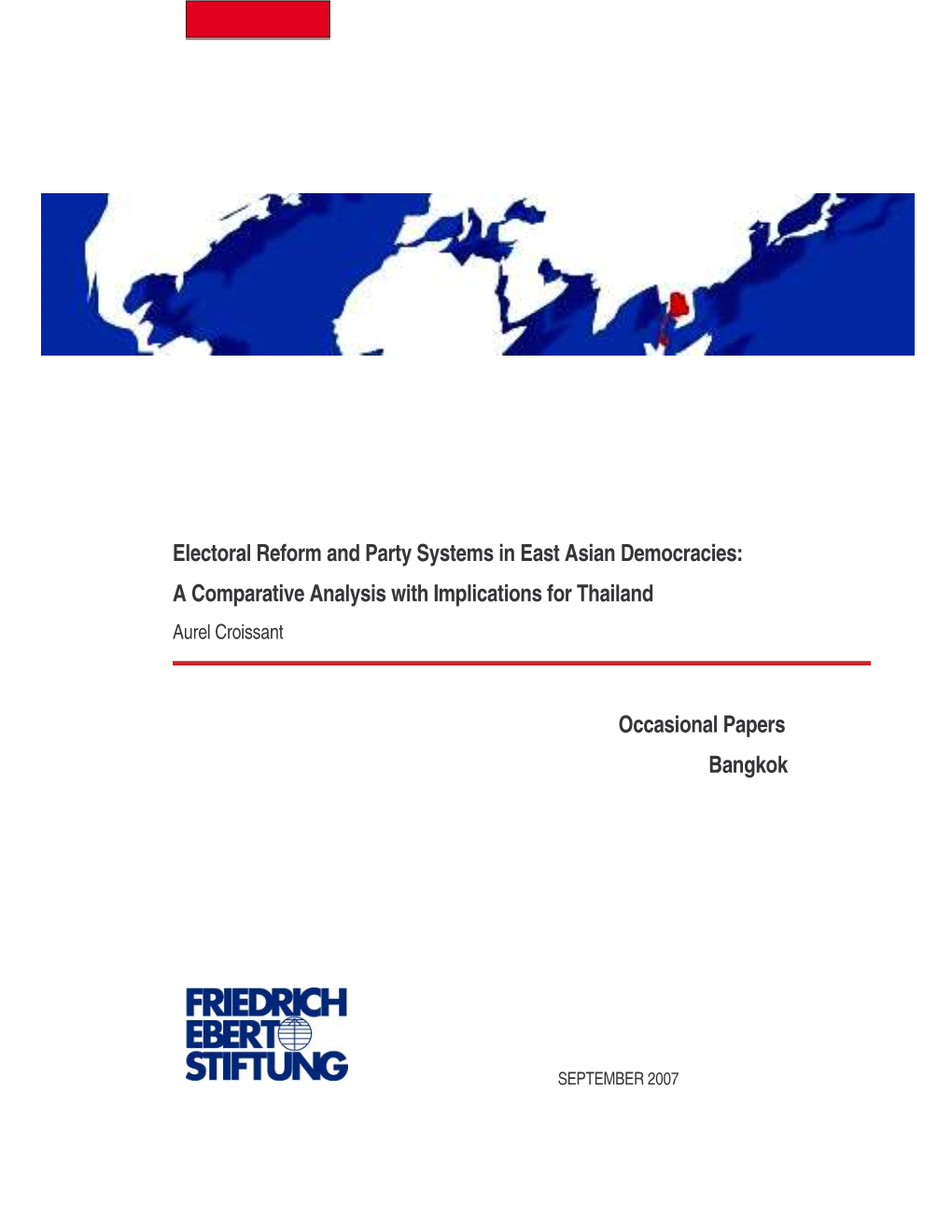 Electoral Reform and Party Systems in East Asian Democracies : A