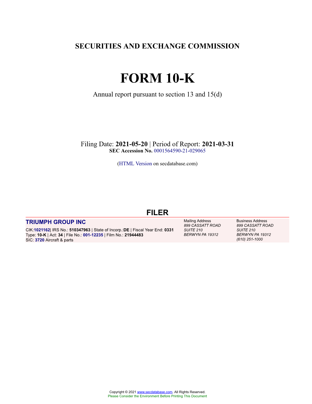 FORM 10-K Annual Report Pursuant to Section 13 and 15(D)