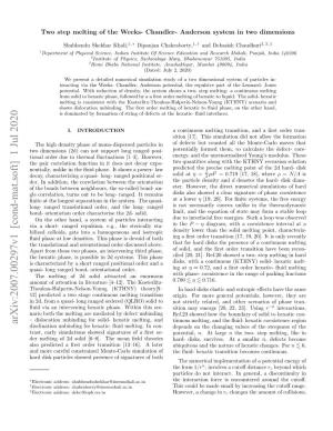 Arxiv:2007.00297V1 [Cond-Mat.Soft] 1 Jul 2020 Disclination Unbinding for Hexatic- ﬂuid Melting