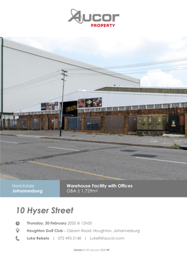10 Hyser Street