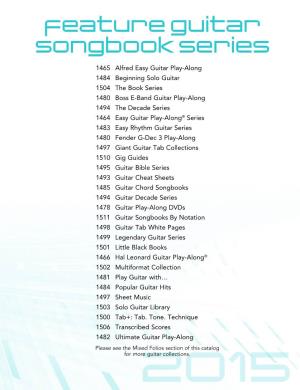Feature Guitar Songbook Series